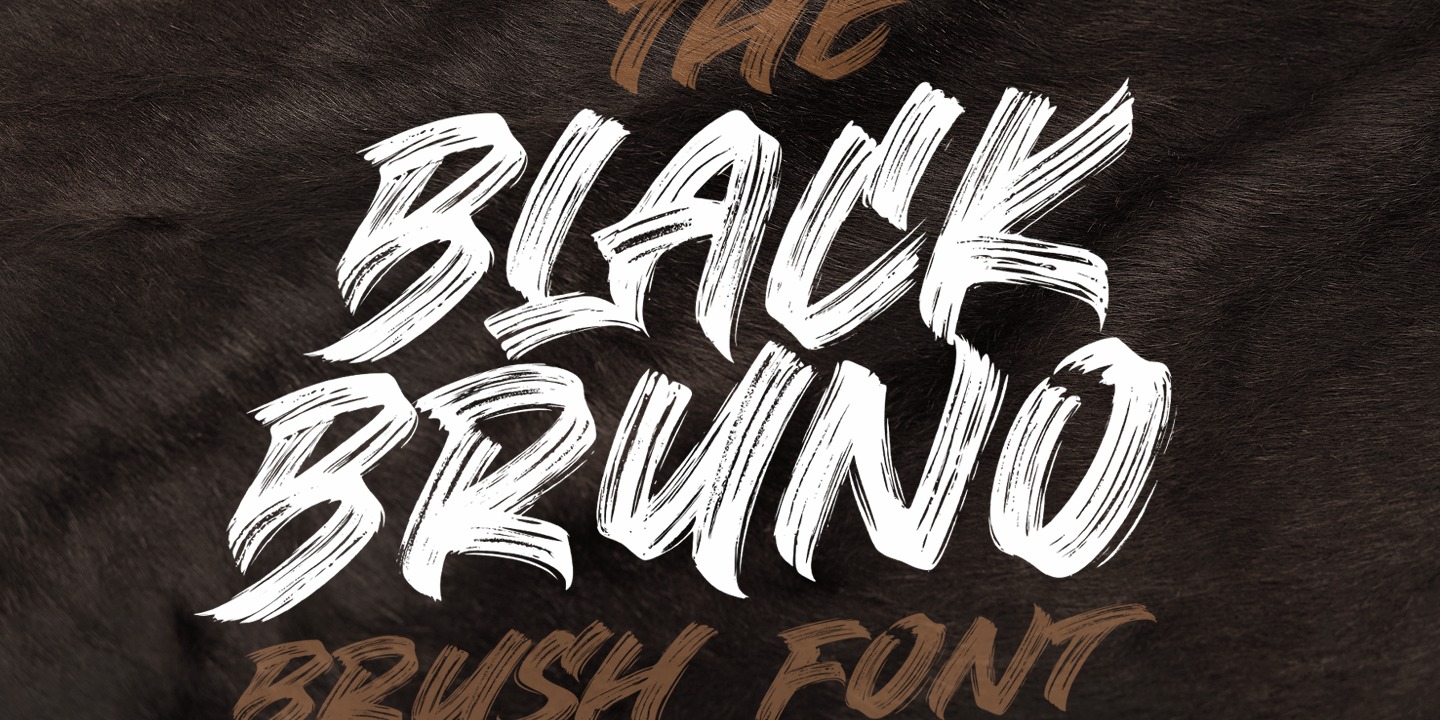 Schriftart Black Bruno